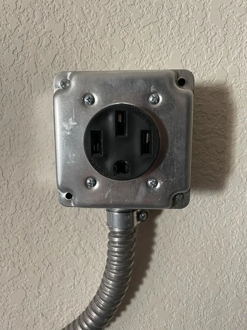 NEMA 14-50 outlet installed for Electrical Panel Upgrade in Cannon Falls